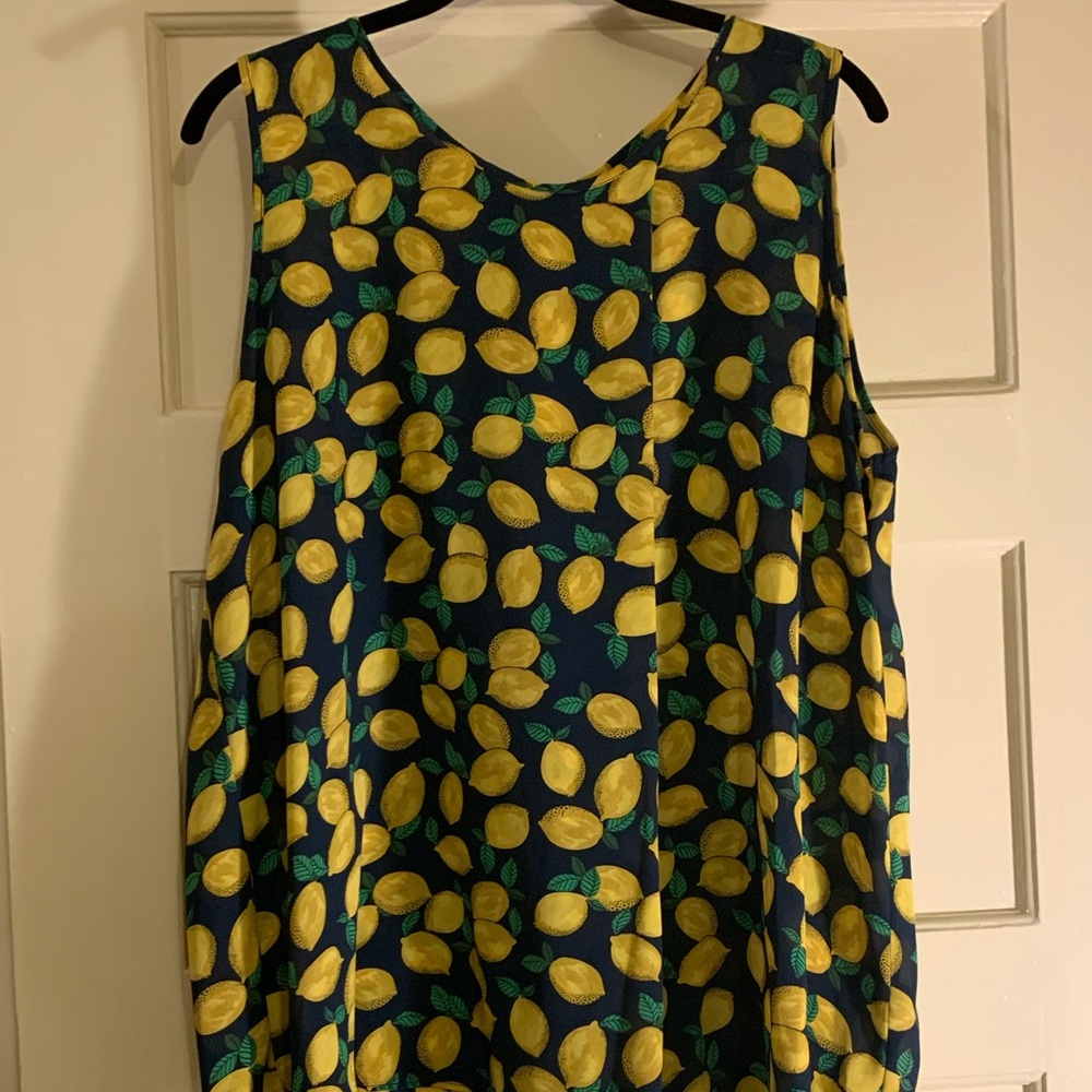 The Limited Pleated Lemon Blouse Tank